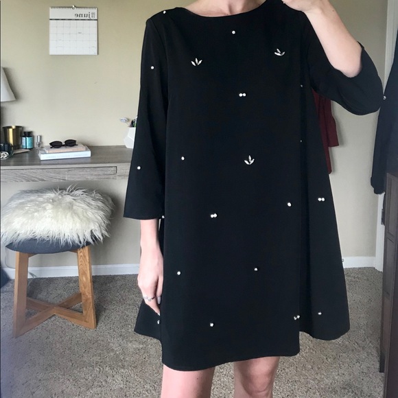 Lulu’s Jeweled Black Dress - Picture 2 of 5
